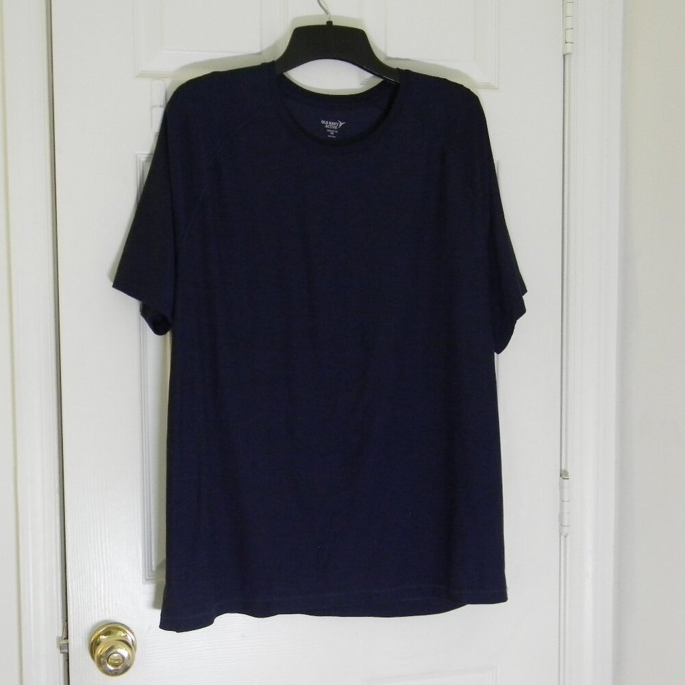 Old Navy Active Tee Navy Blue Mens Size XXL Activewear EUC
